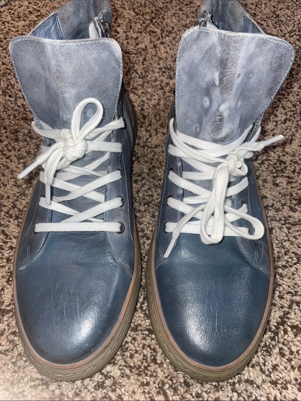 BED|STU Roan Leather Macc II 2 High Mid Top Sneaker Grey Sz 11. NWOT - Picture 11 of 16